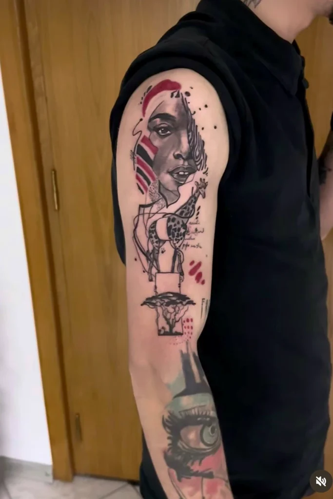 Portofoliu tatuaj brat salon de tatuaje Pantera Tattoo Bucuresti Sector 3