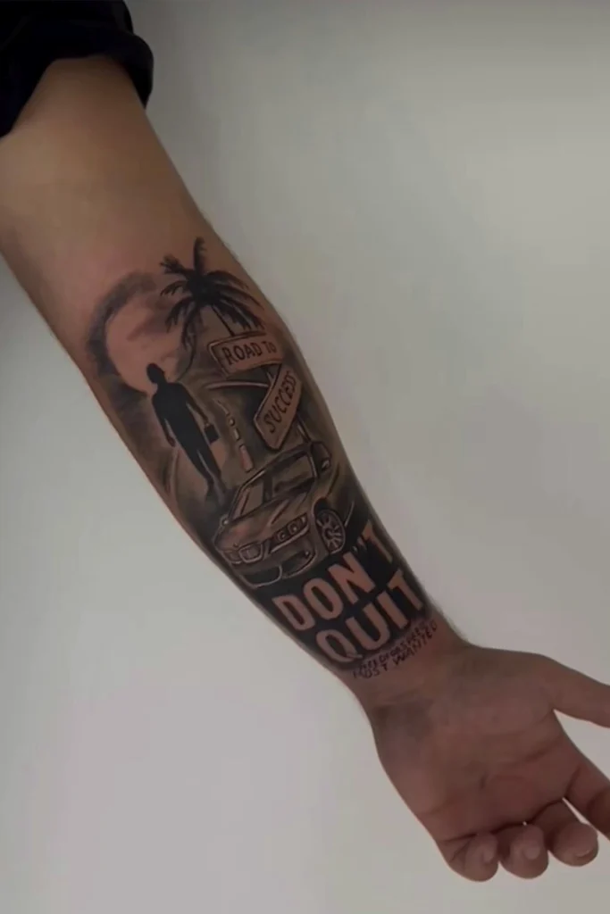 Portofoliu tatuaj antebrat salon de tatuaje Pantera Tattoo Bucuresti Sector 3